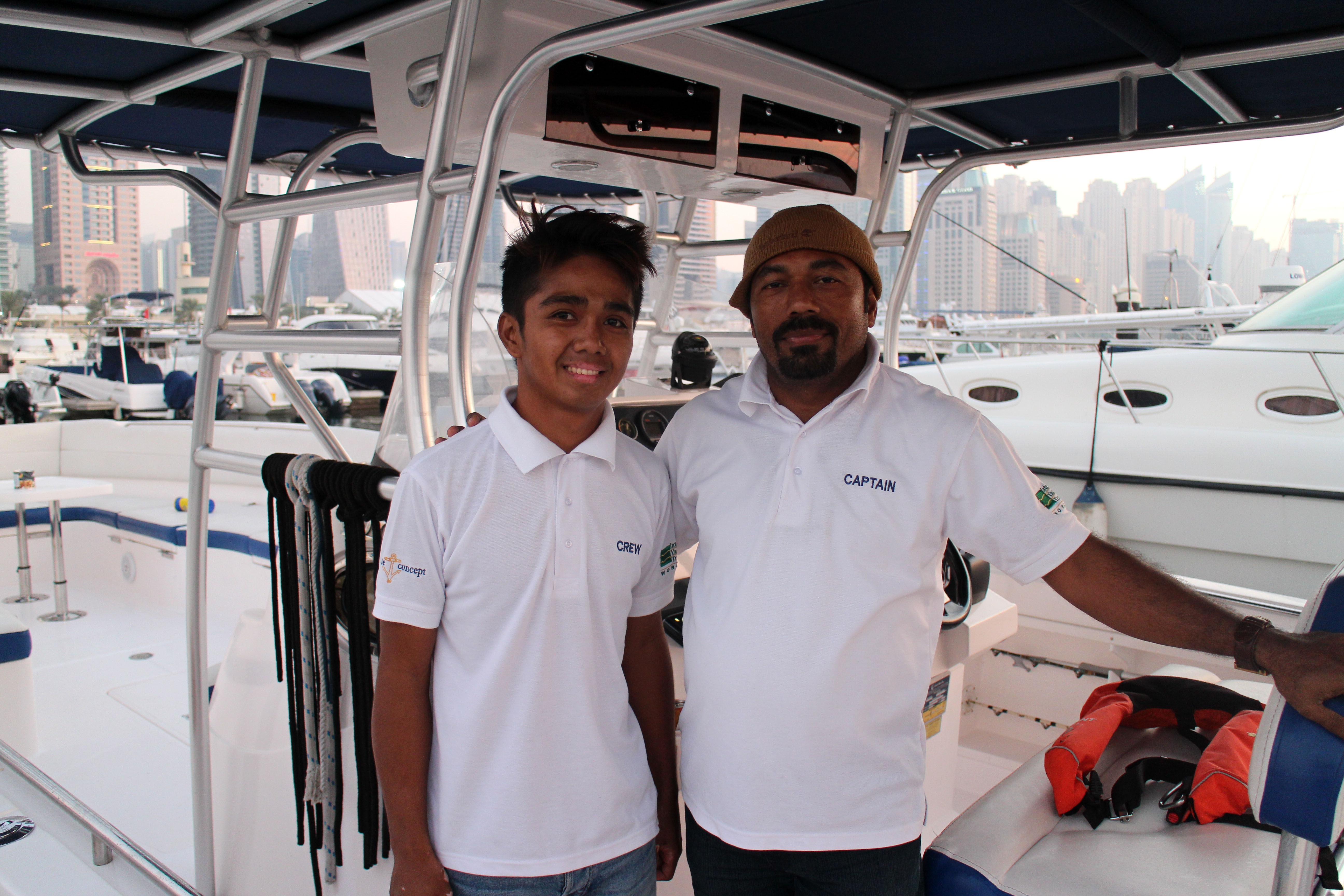 Our Crew: Captain Ramil and crew member Roynald
