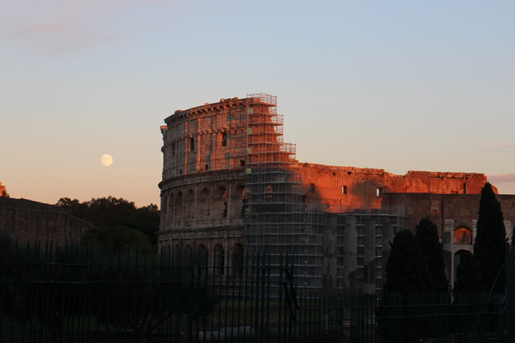 Sunset at the Colosseum 