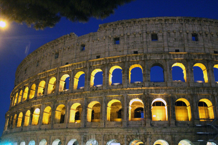 The Colosseum by night