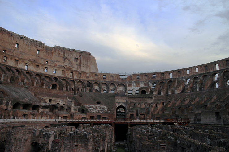 Alone at the Colosseum 