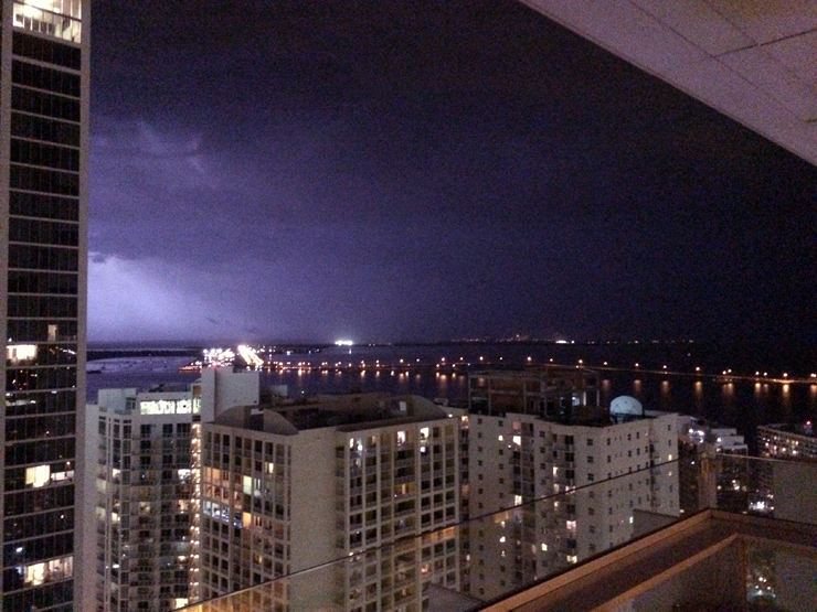 Lightning over the Bay