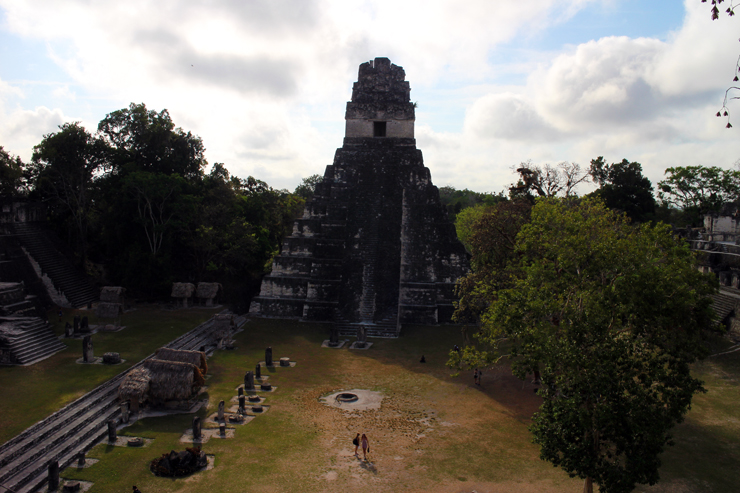 Temple I across the Grand Plaza, from the top of Temple II at Tikal
