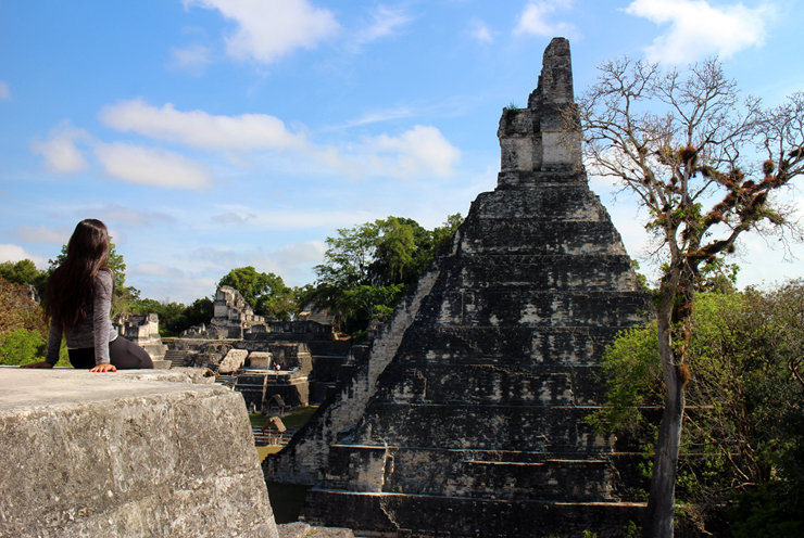 Temple I from the Central Acropolis, Tikal
