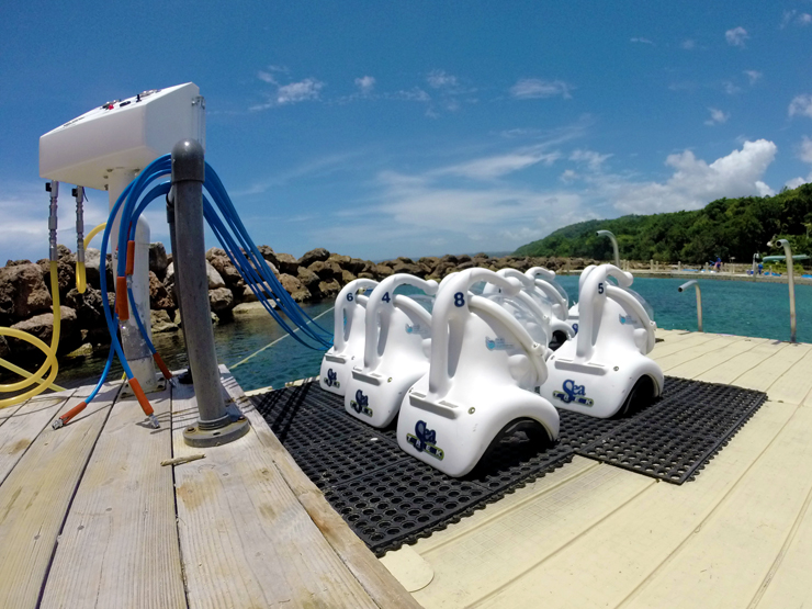 SeaTrek Helmets Dolphin Cove Ocho Rios