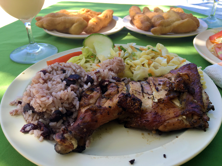Classic Jerk Chicken Plate and Festivals at Frenchman's Cove