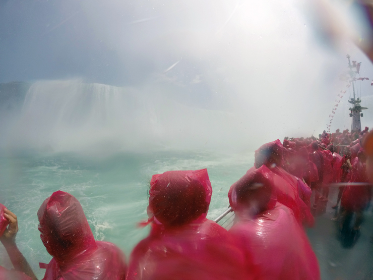 Niagara Falls, Into the Mist, Hornblower cruises, boat ride, Horseshoe Falls, Canadian Falls, American Falls