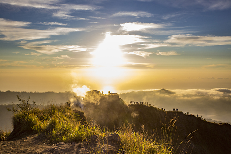 Mount Batur at sunrise