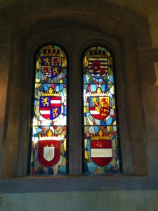 Window with coat-of-arms in the Knights Hall