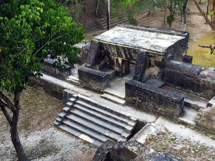 The view from above Cahal Pech