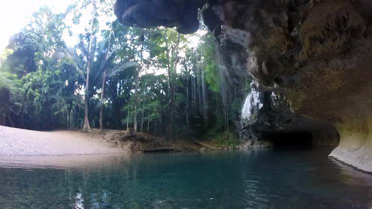 The lagoon before we entered the Underworld