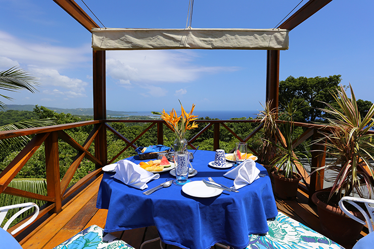 Breakfast on The Perch at Mocking Bird Hill