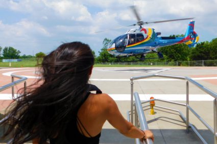 Holding on - it gets windy!