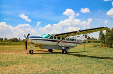 Our plane at Tarime Airport, Tanzania