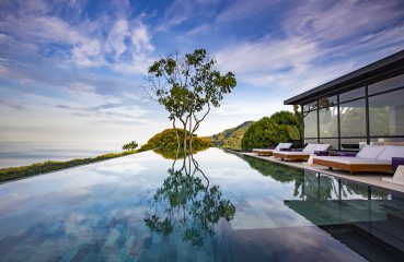 The infinity pool at Kura Design Villas